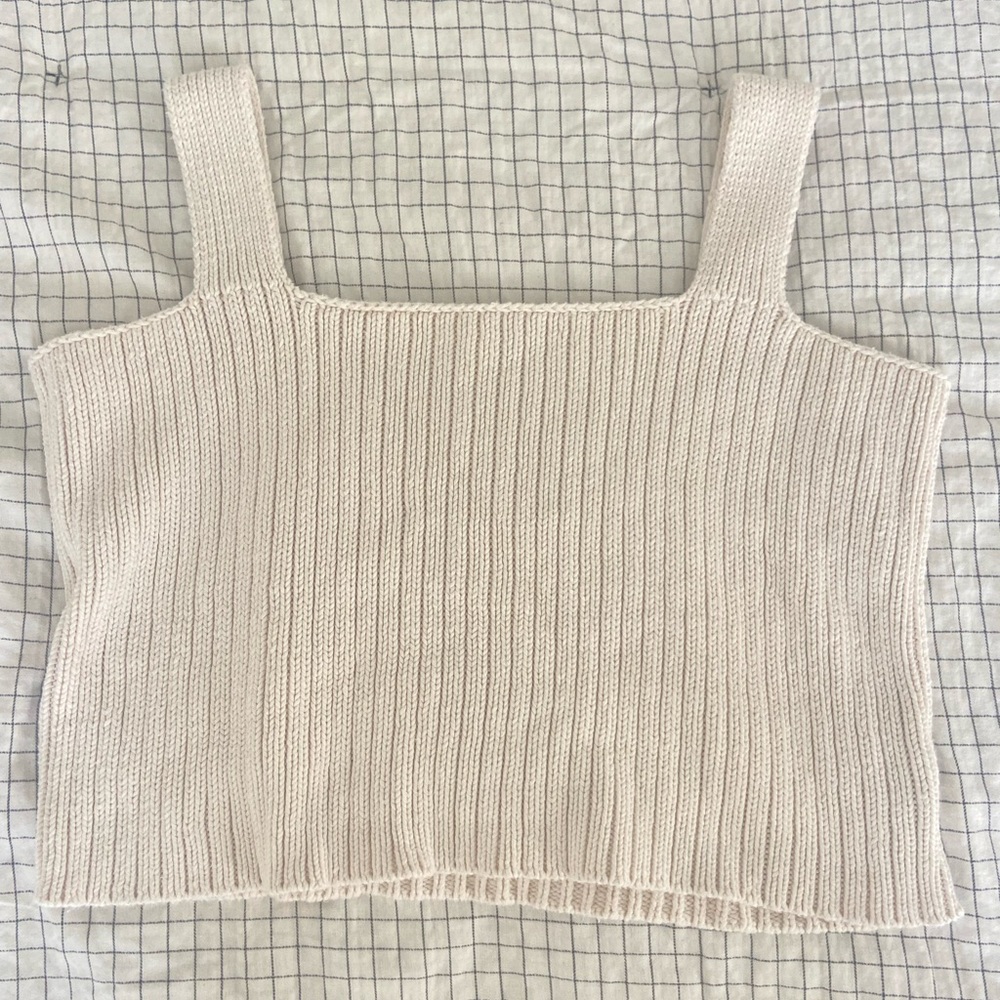 HONEST COTTON knit tank top